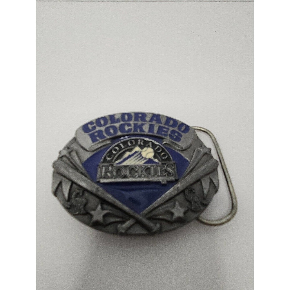 Colorado Rockies MLB Limited Edition Numbered Belt Buckle. 3D Blue Enamel &Metal